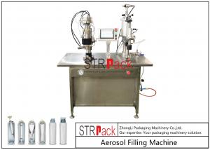  Semi Automatic Aerosol Co2 Filling Machine Snow Spray Making Machine With Bag On Valve Manufactures