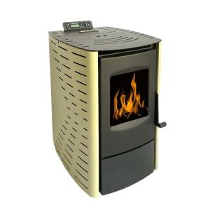 Indoor Hot Air 92 % Efficiency Wood Pellet Stove For 100m2 Room Heating Manufactures