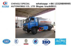  dongfeng brad 10,000L lpg gas delivery truck for sale, Dongfeng 190hp cooking gas transporting tank vehicle for sale Manufactures