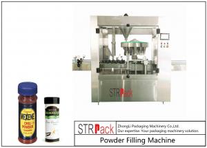  Multi station Rotary Powder Filling Machine With Servo Drive Controlled Auger Manufactures