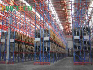 ISO  Storage VNA Racking System , Commercial Automatic Narrow Aisle Pallet Racking Manufactures