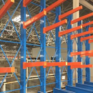  Red Blue Cantilever Pallet Racking , Industrial Cantilever Metal Storage Racks Manufactures