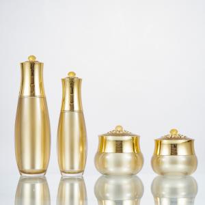 Acrylic Luxury Cosmetic Lotion Essence Bottle  80ml 100ml 10g 15g Face Cream Jar Manufactures