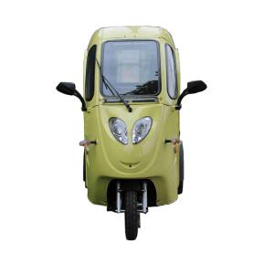  Plastic Cabin Passenger Covered Electric Tricycle 140kg Loading Manufactures