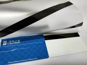  A4 Size Plastic Card Making Pvc Coated Overlay With Magnetic Stripe Manufactures