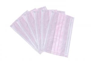  Dust Protective Disposable Mouth Mask Face Mask Earloop 3 Ply Pink Manufactures