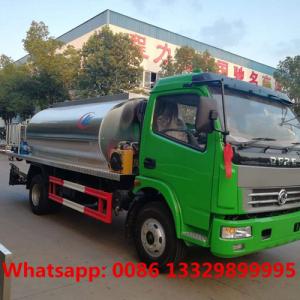  dongfeng brand new 6000 liter bitumen tank aspahlt spraying truck for sale, lower price asphal tanker distributing truck Manufactures