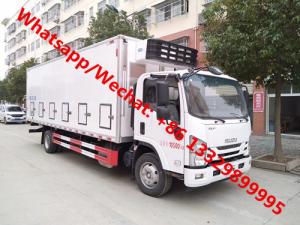  new manufactured ISUZU 700P 4*2 190hp day old chick transported truck for sale, poultry refrigerated truck for baby duck Manufactures
