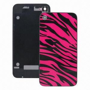  Zebra Texture Replacement Glass Back Cover for iPhone 4 Manufactures
