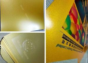  Golden 0.18mm 305x460 Digital Printing Pvc Sheets Manufactures