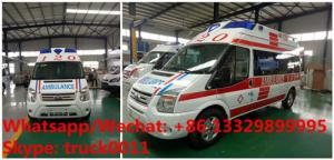  Factory sale high quality and competitive price FORD TRANSIT V348 high top ICU emergency ambulance vehicle for sale Manufactures
