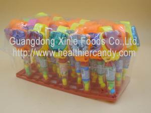 China Sweet Colorful Novelty Candy Toys Fruit Flavor Compressed Hard Candies on sale