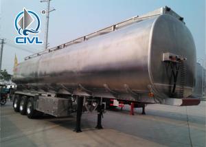 Oil Tank Tanker Semi Trailer Trucks 30000L 3 Axle Aluminum Or Stainless Steel