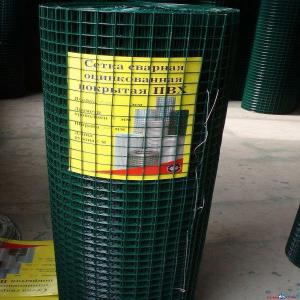 China PVC Coated welded wire mesh Garden Craft PVC Coated Welded Wire Mesh Wire Fencing Green Color Iron netting 1/4 - 6 on sale