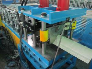  High Efficiency Ridge Cap Roll Forming Machine 20Mpa 0.05mm Cr - Plating Manufactures