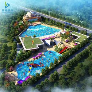 China Plastic Foam  Excellent Water Park Project Plan By Aqua Park Slide Factory on sale