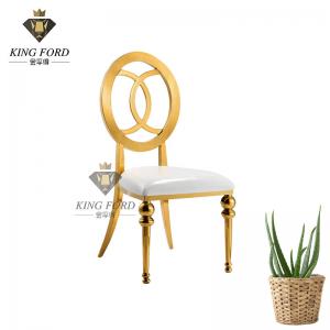 China Design High Density Cutting Foam Flower Back SS Steel Dining Table Chair 7kg on sale