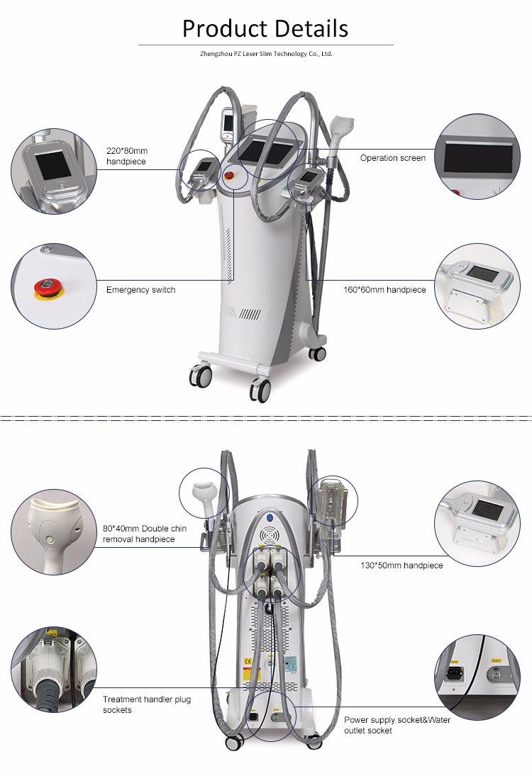 4 Handles Cellulite Reduction Machine For Home / Salon Vertical Type