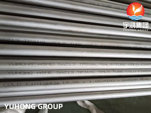 Quality STAINLESS STEEL SEAMLESS TUBE ASTM A213 TP304 TP316L MIN.WALL THICKNESS for sale