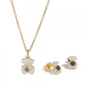  Cute Shell Fashion Jewelry Set For Lady , Silver Plated Wedding Jewelry Manufactures