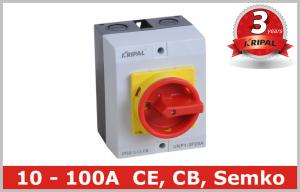  IP65 32A Three Pole Isolator Switch / Industrial Rotary On Off Switch Manufactures