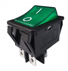  High Quality R5 Green Illuminated Rocker Switch, 32*25mm, 20A 125V, ON-OFF, 10,000 cycles Manufactures