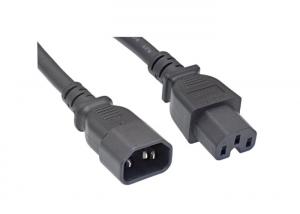  10A 250V Computer Extension Cable IEC 60320 C14 to C15 Power Cord for Electric Bicycle Manufactures
