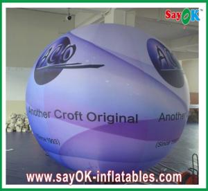  Digital Printing Colorful advertising Inflatable Lighting Ground Ball Diameter 2.5m For Festival Manufactures