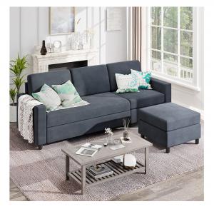  Apartment Modular Sectional Couch L Shaped Stain Resistant Convertible Manufactures