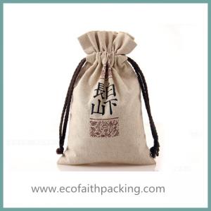 China natural hessian bag hessian drawstring promotional bag on sale
