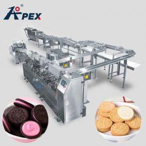 China Cracker Sandwich Biscuit Manufacturing Machine , Automatic Cookie Making Machine High Quality on sale