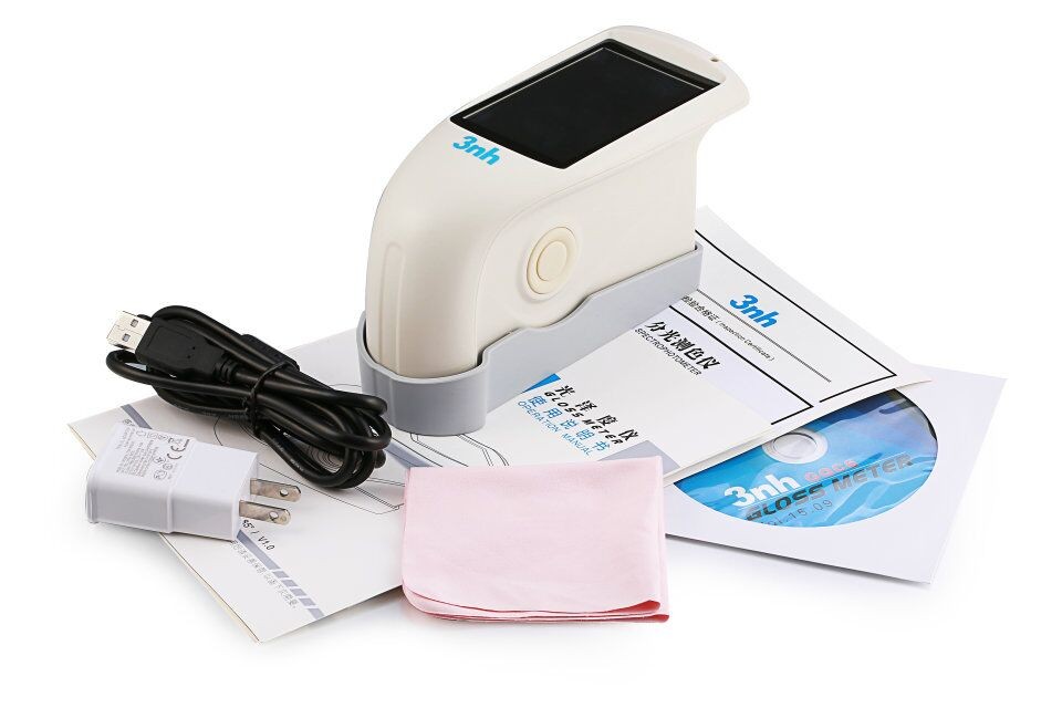 3nh brand YS3060 ral color chart powder test spectrophotometer with powder test box d/8 SCE SCI 8mm 4mm aperture