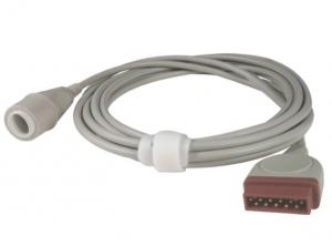  11 Pin Ibp Adapter Cable Edwards To Ge 700078-001 Invasive Blood Pressure Adapter Manufactures