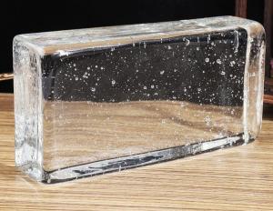  30x30 6x6x4 Crystal Glass Block Textured Patterned Kiln Hot Melt Cast Fused Glass Manufactures