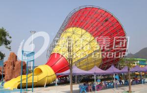 China FRP Aqua Water Theme Parks For Adult / Customized Tornado Slide 16m Platform Height on sale