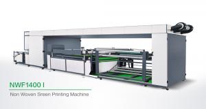  Automated Single Color Non Woven Screen Printing Machine / Roll To Roll Screen Printing Equipment Manufactures