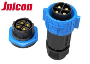  High Current Waterproof Plug Socket , Aviation 50A Circular Industrial Plug Socket Manufactures