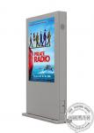Red Colour Waterproof Outdoor Digital Signage Kiosk Display 55 Inch AR Anti