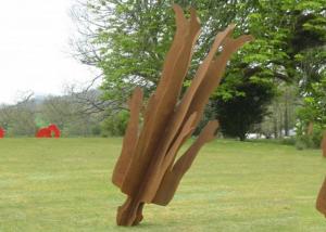  Outdoor Life Size Corten Steel Sculpture Rusty Garden Metal Figure Sculpture Manufactures
