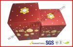 Foldable Corrugated Tin Package , Pop Up Decorative Christmas Gift Boxes With