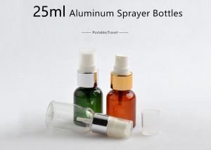 China Aluminum Head Refillable Perfume Spray Bottle Half Cover Customized Colors on sale