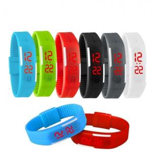 China Outdoor Men Sport LED Digital Watch Silicone Wristwatch For Promotional Gift on sale