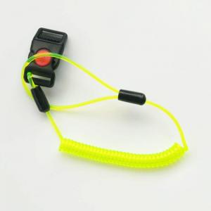  Green Plastic Spiral Hard Hat 2mm Cord Tether Coil Strap Manufactures