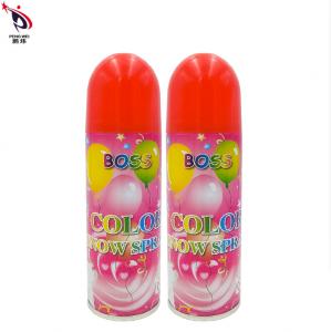 China Custom 250ml Party Wedding Foam Snow Spray Blue Green Red Color on sale