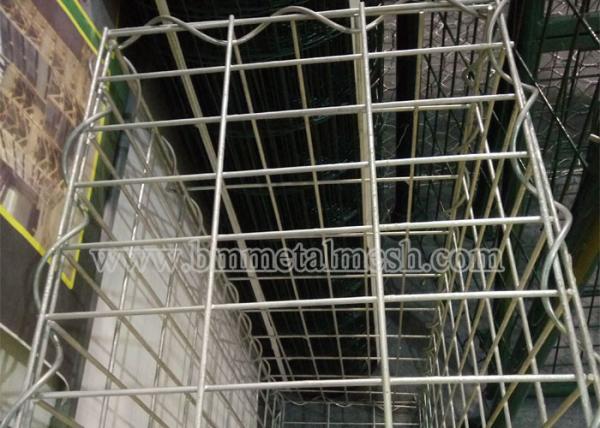 Quality Galvanized gabion basket for stone cage application for retaining wall for sale
