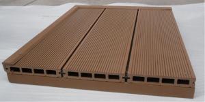  Hollow WPC Composite Decking / WPC Exterior Laminated Flooring Decking Manufactures