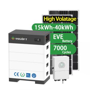  Stackable home energy storage systems 100Ah ESS 15kwh-40kwh High Voltage Hybrid Energy Storage Battery Manufactures