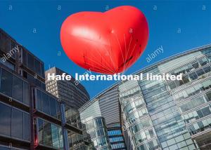 China PVC Helium Advertising Heart Shaped Balloons For Parade Branding Or Decoration on sale