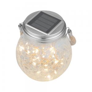 China 3000K Decorative Solar Lamp Solar Powered Lamp With Glass Plastic Cap on sale