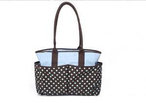  Fashion designer baby diaper bags Black Yummy Mummy Changing Bags with Dots Printed Manufactures